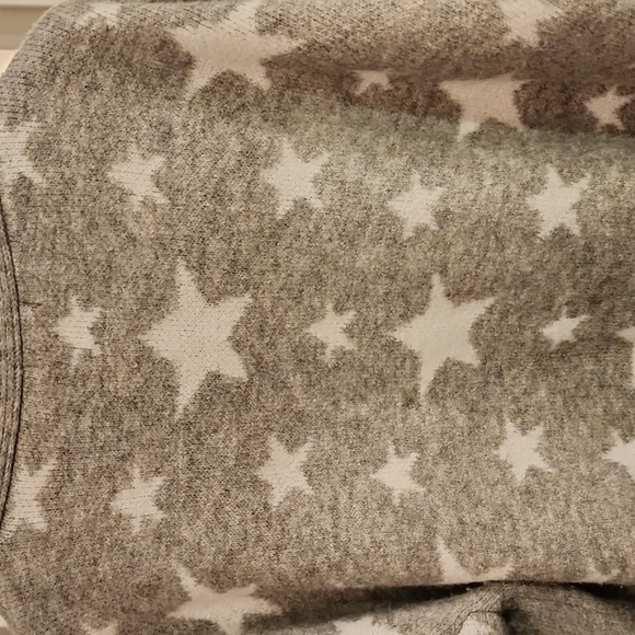 Cardigan Grey with White Stars S/M - Picture 7 of 8